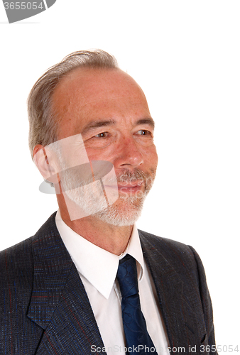 Image of Portrait of middle age man in suit smiling.