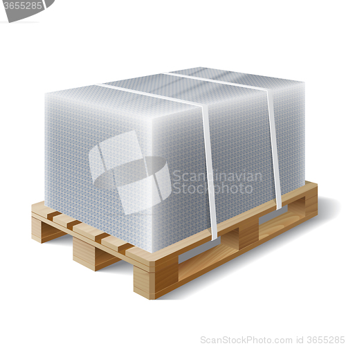 Image of cargo on a wooden pallet