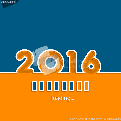 Image of New year 2016 loading background 