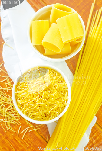 Image of raw pasta