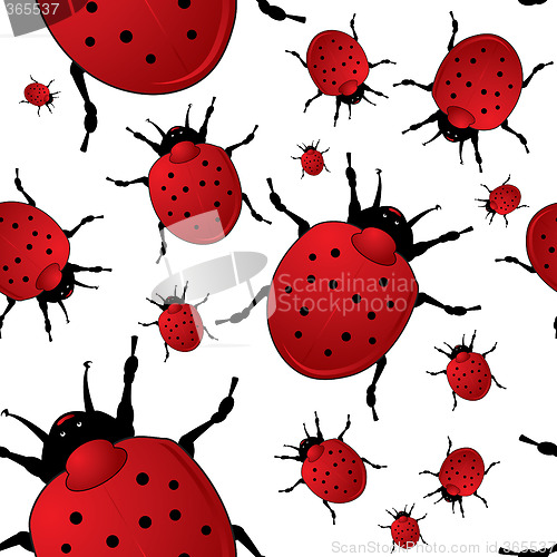 Image of ladybird seamless