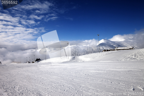 Image of Ski slope at nice day