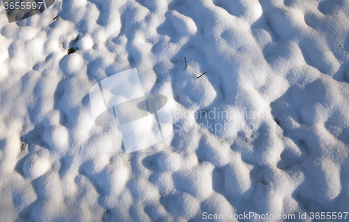 Image of snow covered field 