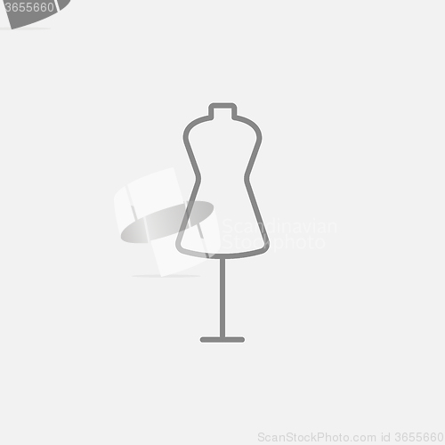 Image of Mannequin line icon.