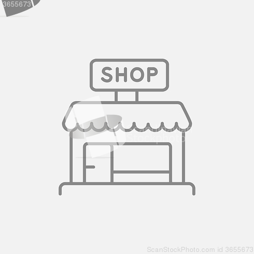 Image of Shop line icon.