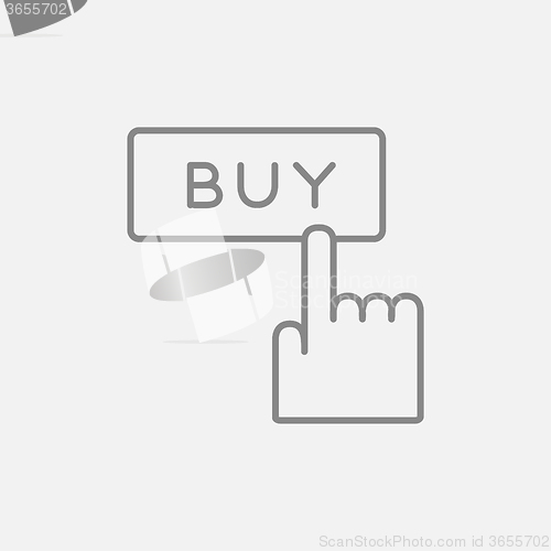 Image of Buy button line icon.