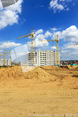 Image of construction of the building  