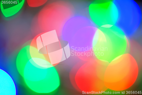 Image of Background of defocussed color lights with sparkles