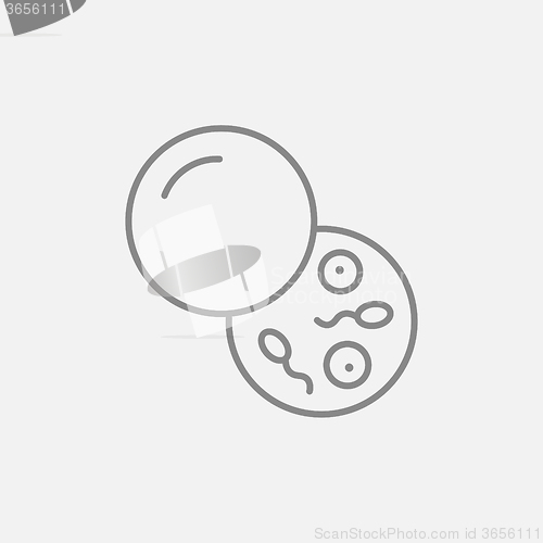 Image of Donor sperm line icon.