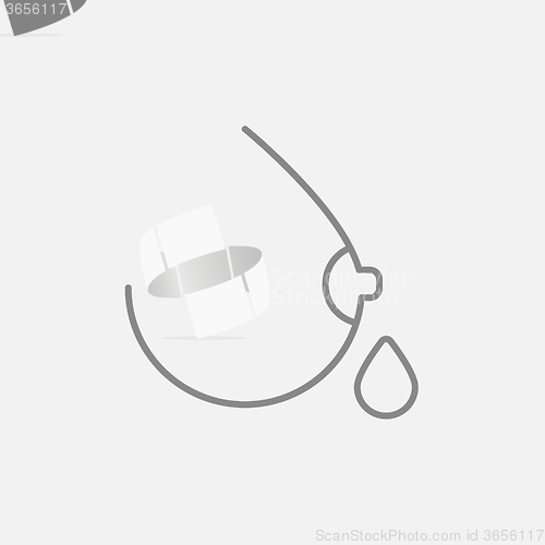 Image of Breastfeeding line icon.