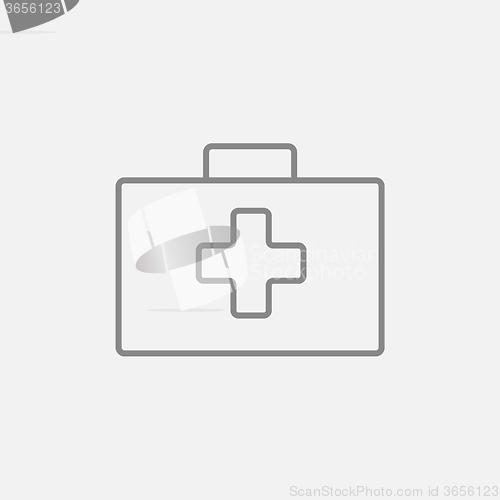 Image of First aid kit line icon.