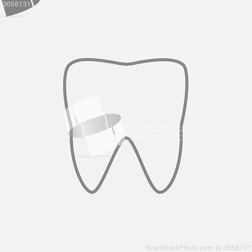 Image of Tooth line icon.