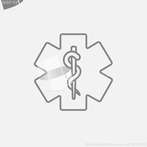 Image of Medical symbol line icon.