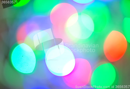 Image of Background of defocussed color lights with sparkles