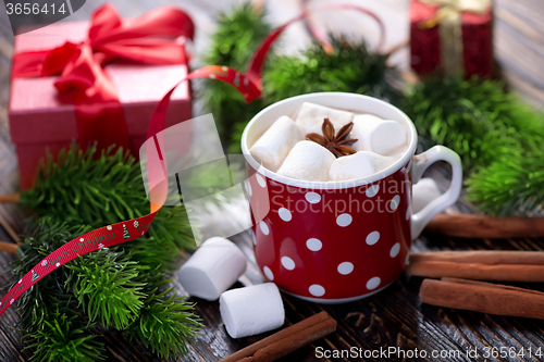 Image of Hot drink with marshmallows