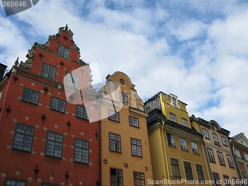 Image of Houses in the old town Stockholm Sweden