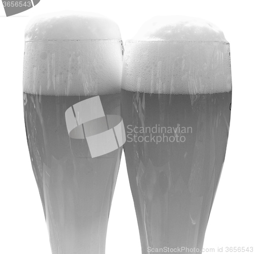Image of Black and white Weisse beer