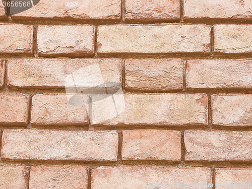 Image of Retro looking Red brick wall background