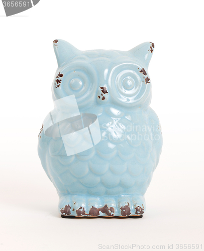 Image of Blue owl gift, isolated