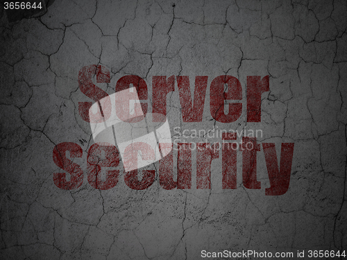 Image of Privacy concept: Server Security on grunge wall background