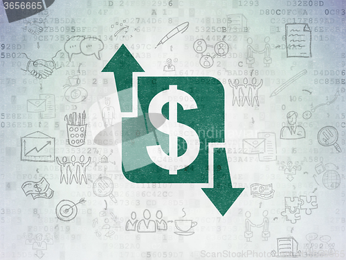 Image of Finance concept: Finance on Digital Paper background
