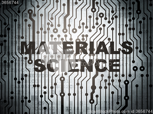 Image of Science concept: circuit board with Materials Science