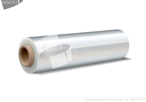 Image of Roll of wrapping plastic stretch film
