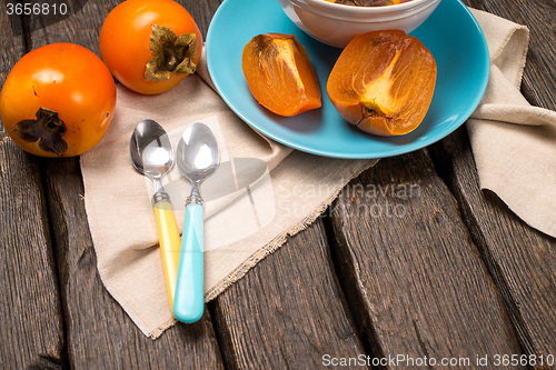 Image of Orange persimmons