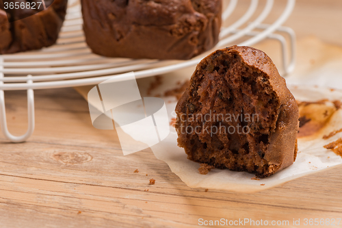 Image of Baked chocolate muffins