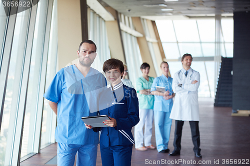 Image of group of medical staff at hospital