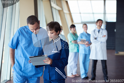 Image of group of medical staff at hospital
