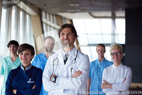 Image of doctors team walking