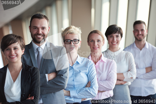 Image of diverse business people group