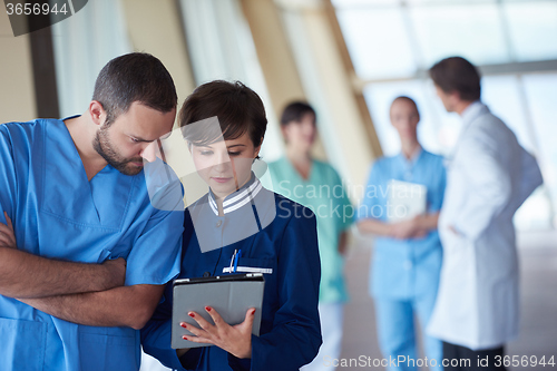 Image of group of medical staff at hospital