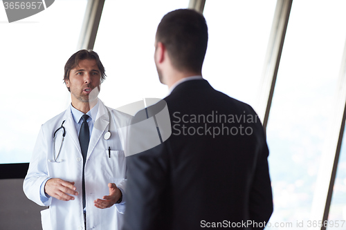 Image of doctor handshake with a patient