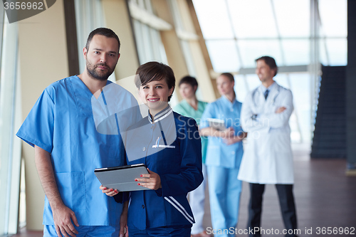 Image of group of medical staff at hospital