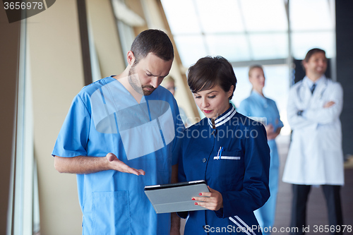 Image of group of medical staff at hospital