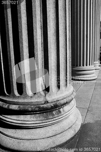 Image of abstract old column in the  country  of europe italy and marble 