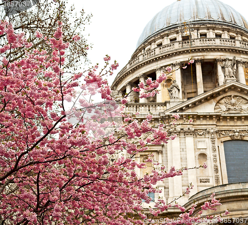 Image of st paul cathedral in london england old construction and religio