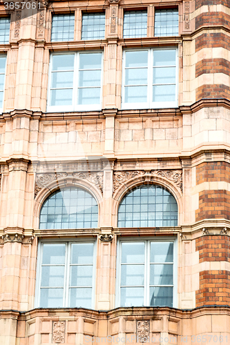 Image of in europe london  wall and      historical window