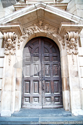Image of door st paul cathedral in london england  religion