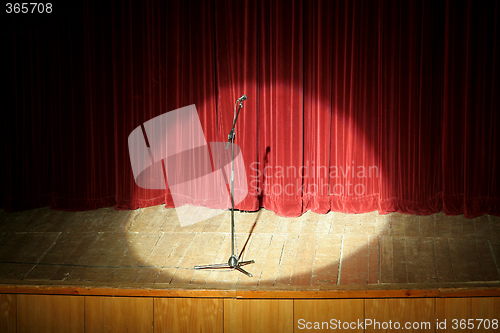 Image of mic on stage