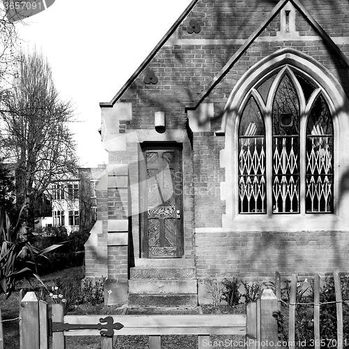 Image of in cemetery  england europe old construction and    history