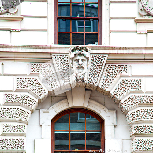 Image of old architecture in england london europe wall and history