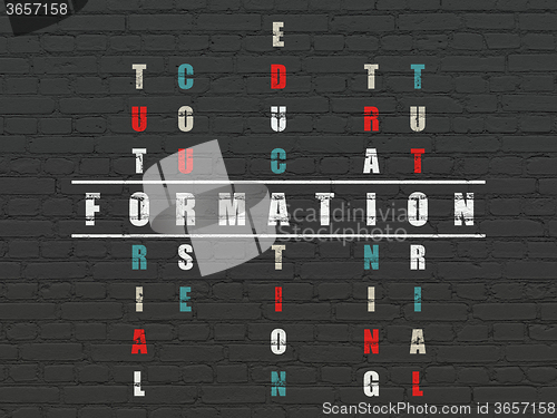 Image of Studying concept: Formation in Crossword Puzzle