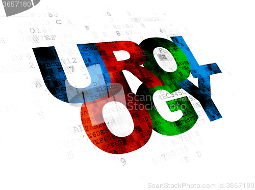 Image of Healthcare concept: Urology on Digital background