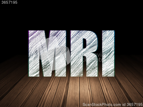 Image of Healthcare concept: MRI in grunge dark room