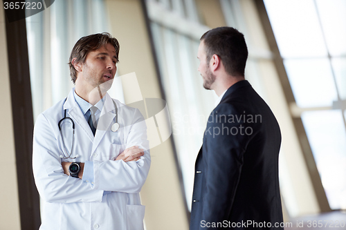 Image of doctor handshake with a patient