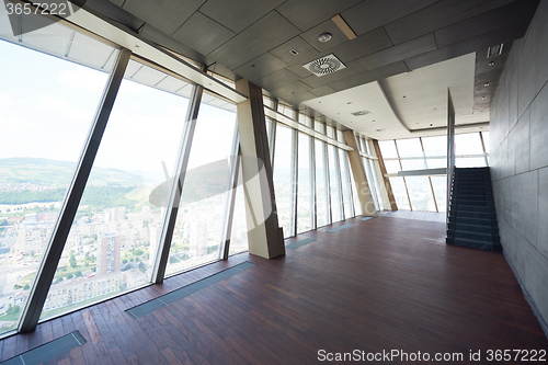 Image of modern bright empty interior