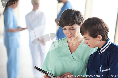Image of group of medical staff at hospital